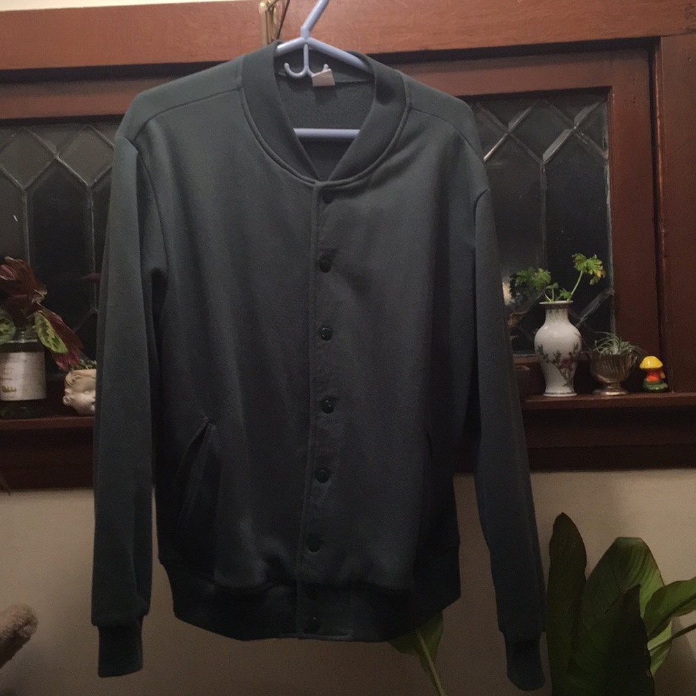American Apparel green bomber jacket